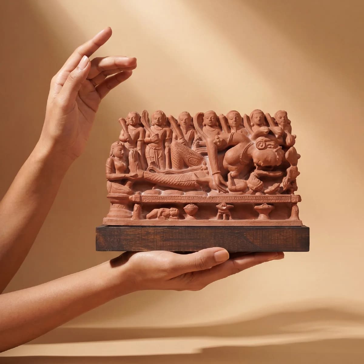 Krishna's Birth Sculpture | 10th Century Rare Janmashtami Hindu Temple Art Museum Replica