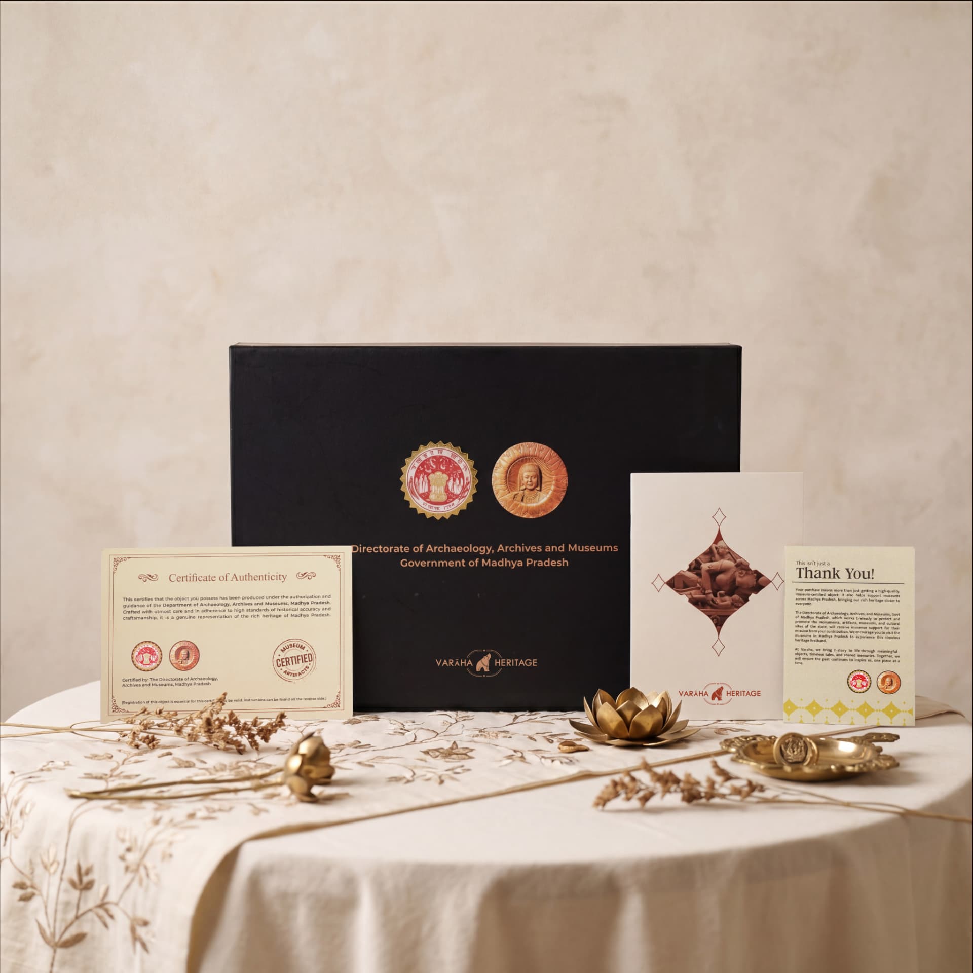 The Krishna's Birth Sculpture comes in a premium black display box with a certificate of authenticity and thank-you card.