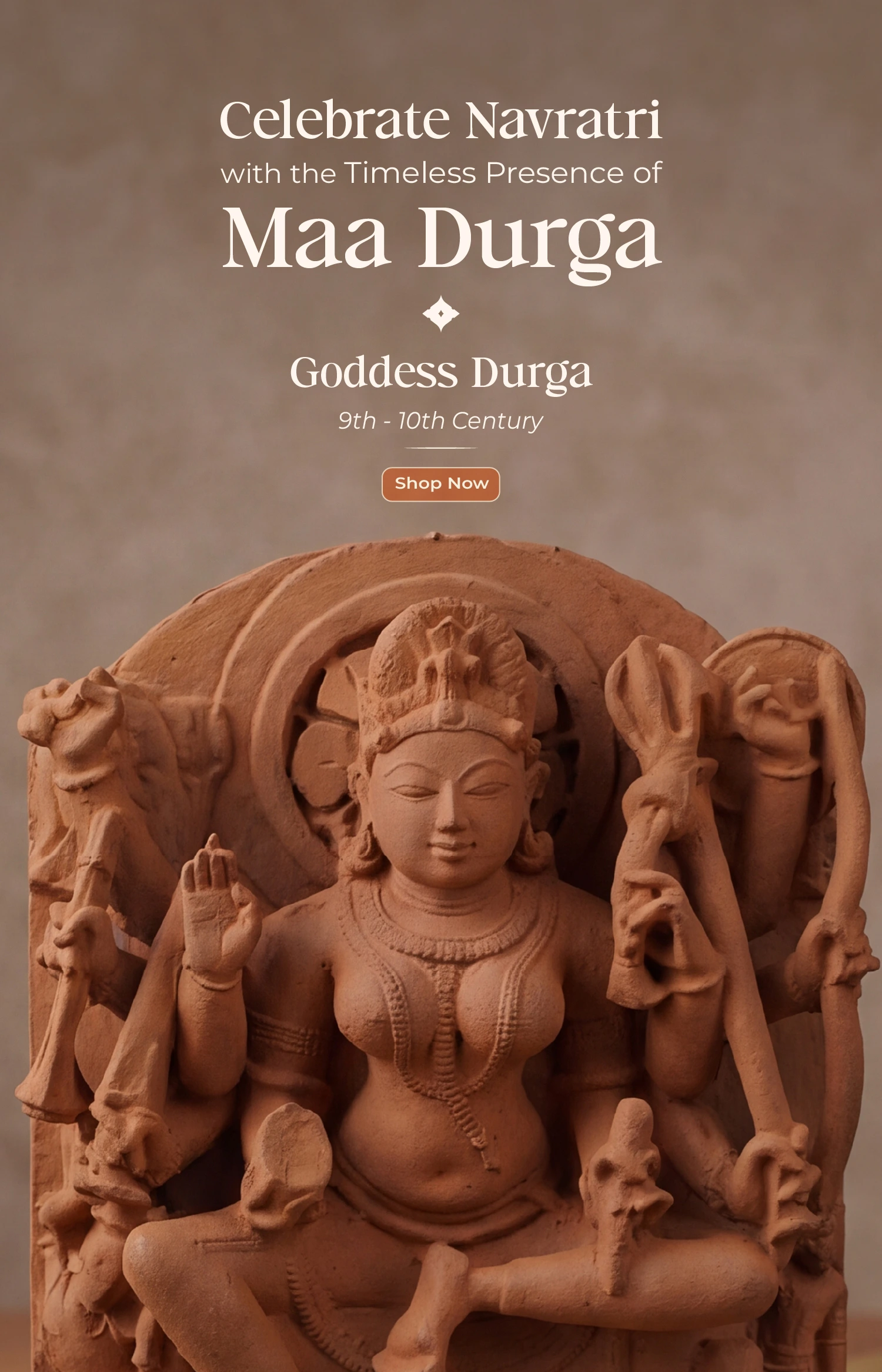 Goddess Durga Sculpture | Naraingarh, 9th–10th Century CE