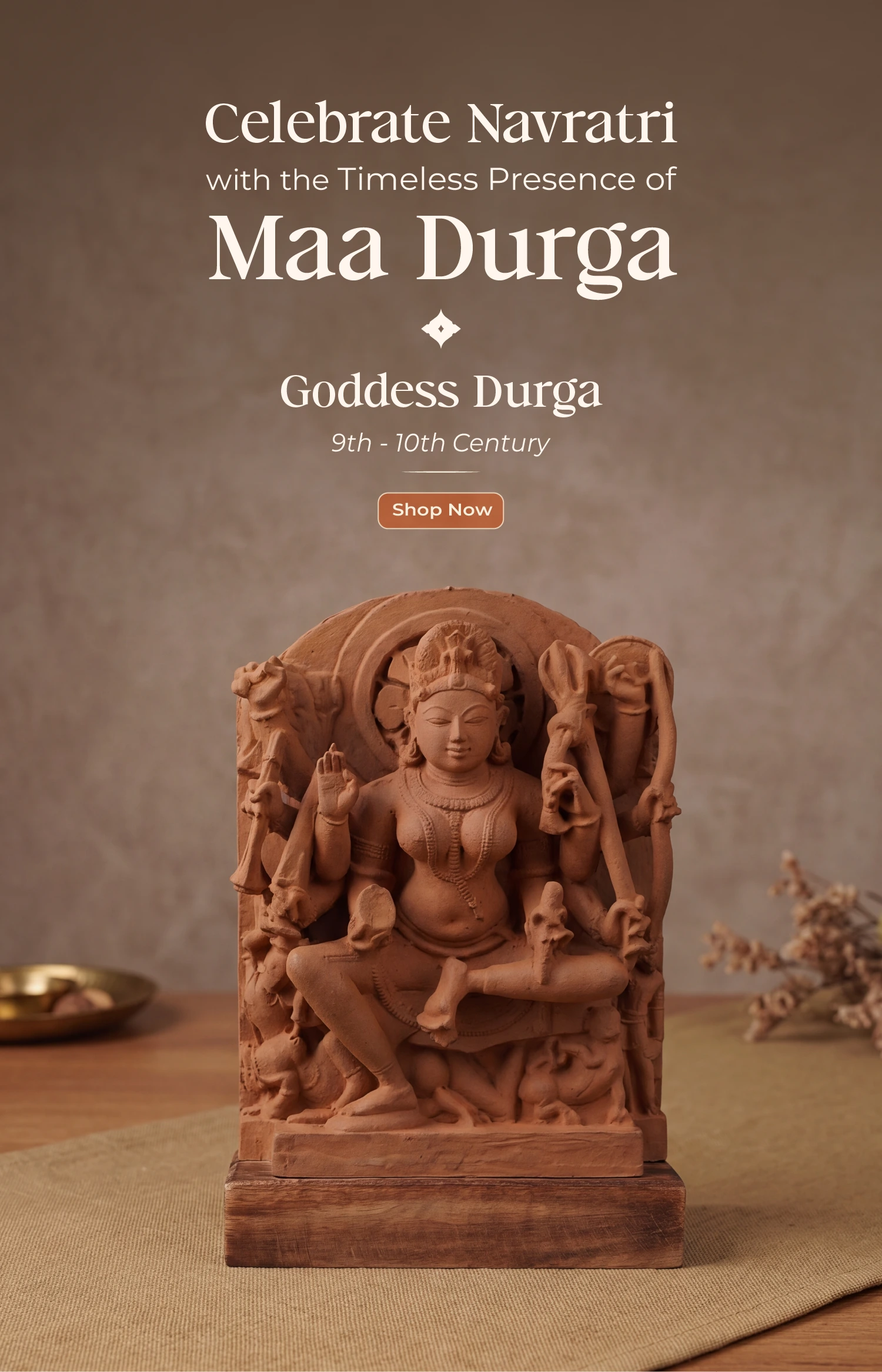 Goddess Durga Sculpture | Naraingarh, 9th–10th Century CE