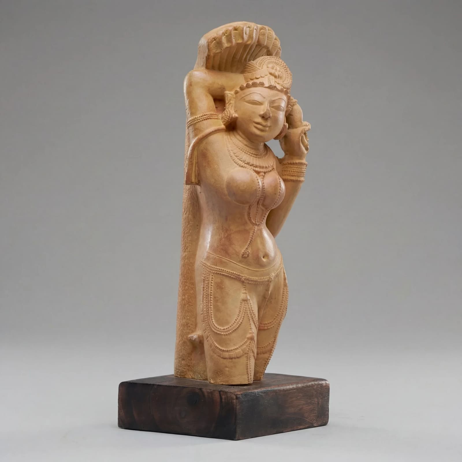 Alasa Nayika Sculpture | 10th Century Celestial Beauty Indian Temple Art Museum Replica — image 2
